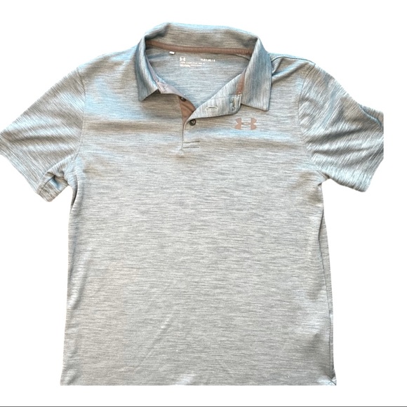 Under Armour Boy’s Heat Gear Short Sleeve Polo Shirt - Picture 1 of 4